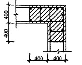 该结构的内筒非底部加强部位四角暗柱如下图所示，抗震设计时，拟采用设置约束边缘构件的办法加强，图中的阴