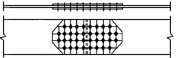 受拉板件(Q235钢，-400×22)，工地采用高强度螺栓摩擦型连接(M20，10.9级，μ=0.4