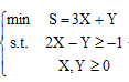 在下面的数学模型中，属于线性规划模型的为（)