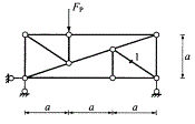 图示桁架中1杆的轴力等于()。