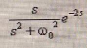 信号f（t)=sinωo（t-2)ξ（t-2)的拉氏变换为（)。