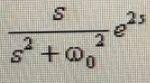 信号f（t)=sinωo（t-2)ξ（t-2)的拉氏变换为（)。