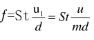 涡街流量计的计算公式中，漩涡发生体迎面宽度为（）。