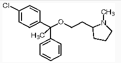 含2个手性碳，且结构中有甲基四氢吡咯，临床上用于治疗过敏性鼻炎、荨麻疹等过敏性皮肤病的是（）A、B、