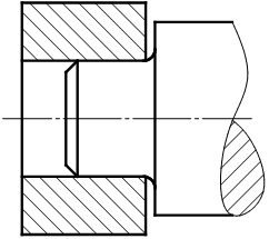 判断下图中装配工艺结构是否合理。  （1） （2） （3） （4）