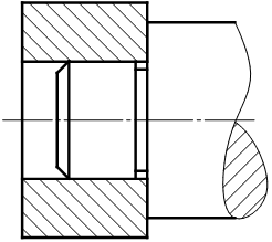 判断下图中装配工艺结构是否合理。  （1） （2） （3） （4）