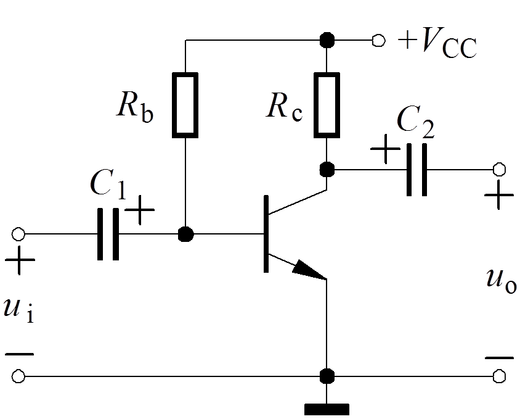 电路如图所示，从括号内选择正确答案，用a、b、c…填空。 1．用直流电压表测出uce≈vcc，可能是