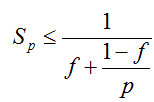阿姆达尔定律中，设f为求解某个问题的计算存在的必须串行执行的操作占整个计算的百分比，p为处理器的数目