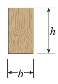 一木质简支梁AB跨度为L=4m, 其上作用有梯形分布力, q=5.8 kN/m。如果截面为矩形宽度为