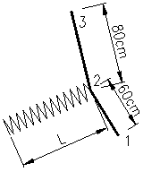 下图为荷载结构法计算隧道二衬时的局部放大图，其中12及23为二衬单元，计算宽度取为1m，围岩的弹性抗
