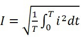 已知i为非正弦交流电流，其有效值和瞬时值的关系式 （符合、不符合）方均根值的关系（即），其最大值 （