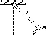 一长为l= 0.1 m，质量可以忽略的直杆，可绕通过其一端的水平光滑轴在竖直平面内作定轴转动，在杆的
