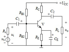 在图示放大电路中，若出现以下情况，对放大电路的工作会带来什么影响： （a）rb1断路； （b）ce断