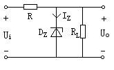 单选：在下图所示稳压管电路中，已知稳压管的稳压值是6V，稳定电流是10mA，额定功耗为200mW，限