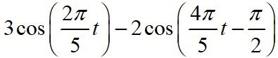 已知实周期信号x(t)的基波周期为T = 10, 其非零的傅里叶级数系数为。若将x(t)表示成，则表
