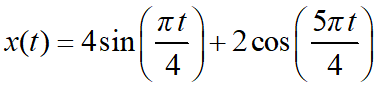 已知实周期信号x(t)的基波周期为T = 8，若其非零的傅里叶级数系数，则其傅里叶级数表示为（）。（