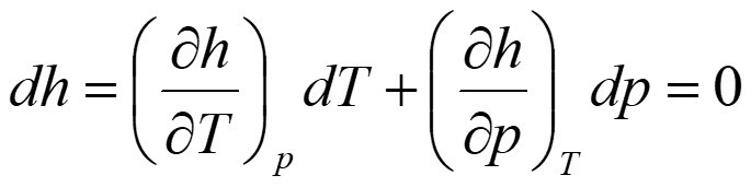 根据热力学，在估计焦耳-汤姆逊效应的影响时，可认为焓不变according to thermodyn