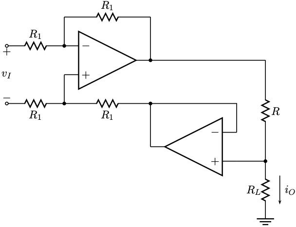 the following circuit is a differential voltage to