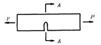 图示受拉构件在a截面处的截面积为a1，则构件上最大的应力值为p/a1.图示受拉构件在A截面处的截面积