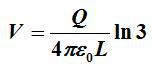 a thin rod is uniformly charged （q, l). how much i