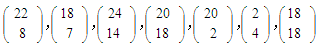 alice设计了一种密码，把英文明文按2个字母分组，每个字母a~z依次对应自然数0~25，如“wis