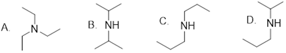 分子式为C6H15N且具有以下1H NMR谱化合物的结构正确的是() 