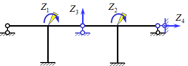 左图示结构（忽略轴向变形），采用位移法时可以取基本结构为右图  
