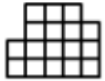 【单选题】下边四个图形中，只有一个是由上边的四个图形拼合(只能通过上、下、左、右平移)而成的，请把它