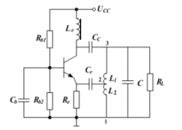 【填空题】2.已知一三端式lc振荡器，如图所示，试对该电路进行分析：【填空题】2.已知一三端式LC振