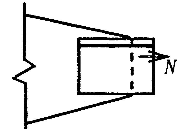 如图等边角钢与节点板仅采用侧面焊缝连接，角钢受轴心力N=500kN，肢背焊缝受力N1为（）。
