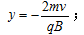 【单选题】如图，一个电荷为+q、质量为m的质点，以速度v沿x轴射入磁感强度为B的均匀磁场中，磁场方向