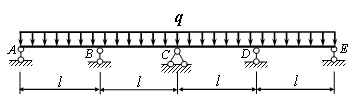 for the multi-span continuous beam shown in the fi