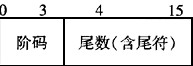 计算机中十六位浮点数的表示格式为 某机器码为1110001010000000， 若阶码为移码且尾数为