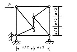 图示桁架指定杆的内力为（)。A．0B．－pC．pD．p／2图示桁架指定杆的内力为()。A．0B．-p