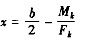 假定Mk≠0，试问图中尺寸x满足下列（)项关系式时，其基底反力呈矩形均匀分布状态。A．B．C．D．假