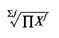 几何平均数的计算公式有()。