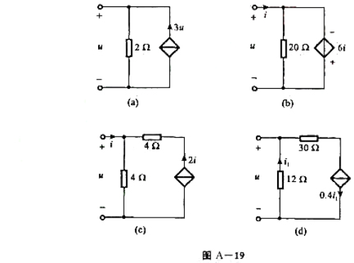 圖示單口網絡的等效電感為