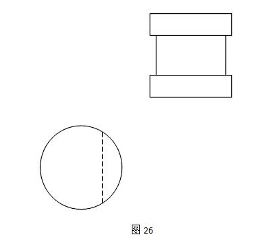 圖28給出了物體的v面和w面投影則h面投影應為