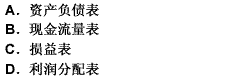 下列会计报表中属于静态报表的是（）。