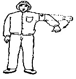 如图所示，该图标表示什么信号？A.升臂B.降臂C.转臂D.微微升臂如图所示，该图标表示什么信号？A.
