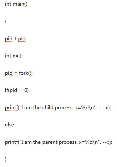 对于如下C语言程序在UNIX操作系统中正确编译链接后，其正确的运行结果是（)A.I am the c