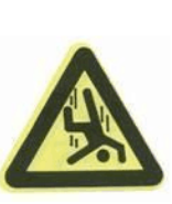如图BZ34所示该安全标志表示的意思是（）。A.当心扎脚B.当心吊物C.当心坠落D.当心车辆如图BZ