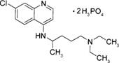 对下列化学结构的药物描述错误的是 A.氨基喹啉类抗疟药B.有一个手性碳原子，光学异构体对下列化学结构