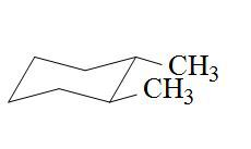 1,2-二甲基环己烷最稳定的构象是 （)