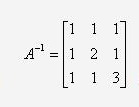 已知3阶矩阵A的逆矩阵为,则A的伴随矩阵A*的逆矩阵为()。