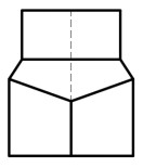 下图中，正五棱柱被截切后的侧面投影绘制正确的是（）。