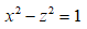 下列方程中，（) 表示母线平行于 y 轴的双曲柱面。