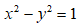 下列方程中，（) 表示母线平行于 y 轴的双曲柱面。