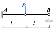 【判断题】图示结构中B支座的反力等于P/2（↑)。（) [图]...【判断题】图示结构中B支座的反力