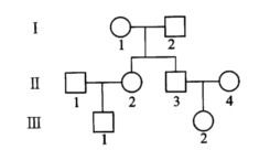 根据下图所示的家系，追踪父本印迹基因在三代人中的表达情况，说明来源于第工代男性的一个基因拷贝是否在下